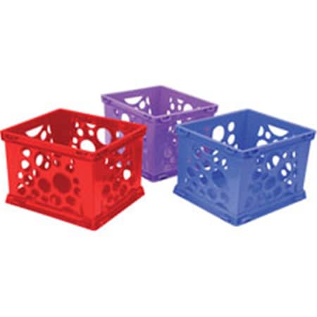 Storex Storex Industries STX61797U03C Premium Storage Crate - Assorted Bright STX61797U03C